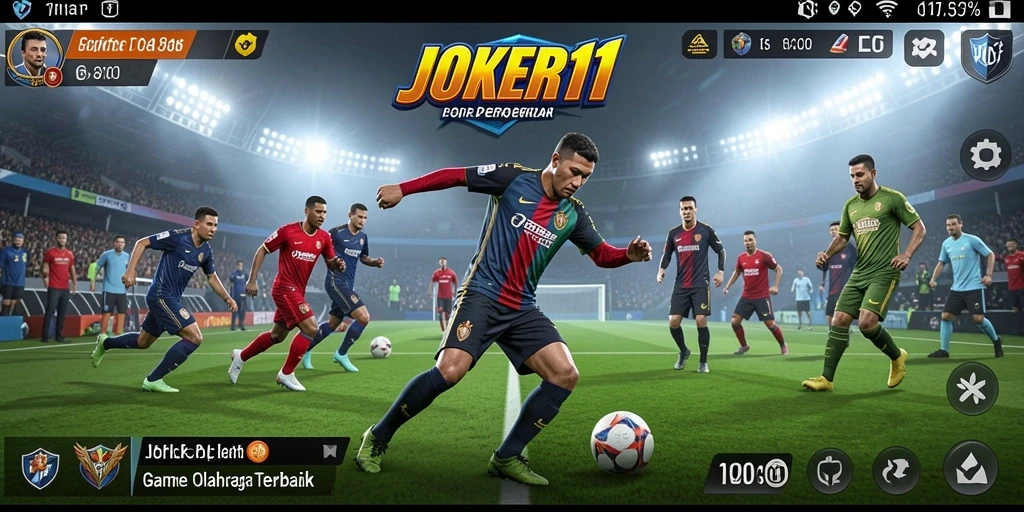 Tampilan gameplay seru di JOKER11 dengan berbagai mode olahraga.