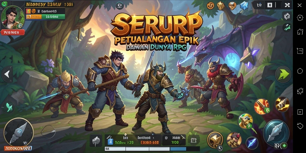 Tampilan gameplay SERURP yang menakjubkan dan penuh aksi.