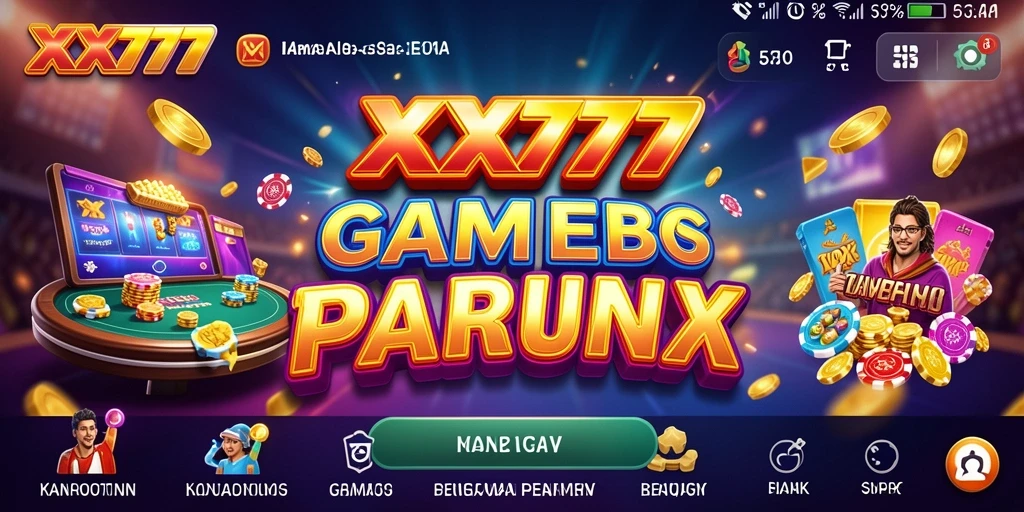 Screenshot gameplay XXX777 yang menampilkan keseruan permainan Kasino.