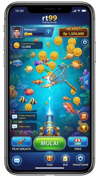 Screenshot tampilan beranda aplikasi rt99 dengan navigasi yang mudah.